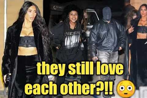 Kim Kardashian Showed Up At Kanye's Set Together With Their Daughter, Spark Romance