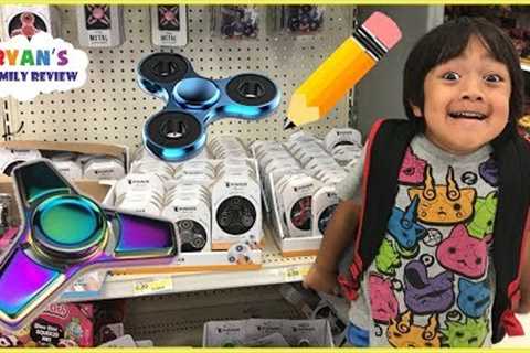 Back to School Shopping and Fidget Spinner Toy Hunt with Ryan's Family Review