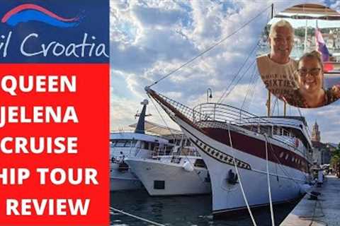 Sail Croatia Queen Jelena Cruise Ship and Cabin Tour - Our First Small Ship Cruising Experience!