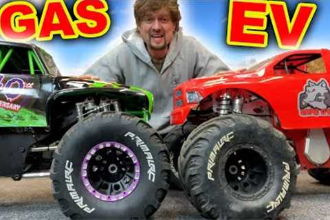 Worlds Biggest RC Cars - Petrol vs Electric