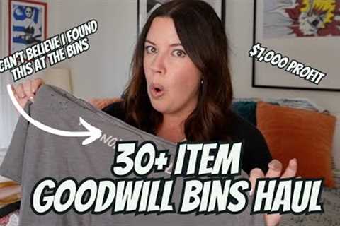 $1,000 Profit and Good Vibes at the Goodwill Bins - Finds to Resell on Poshmark and Ebay