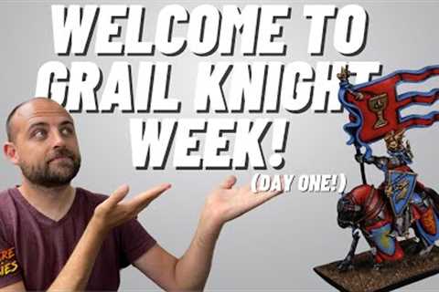 Paint a Red and Blue scheme for Bretonnian Grail Knight! #theoldworld
