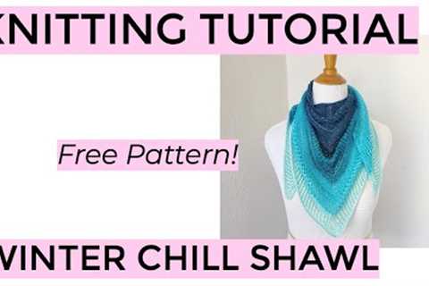 Knitting Tutorial - Winter Chill Shawl