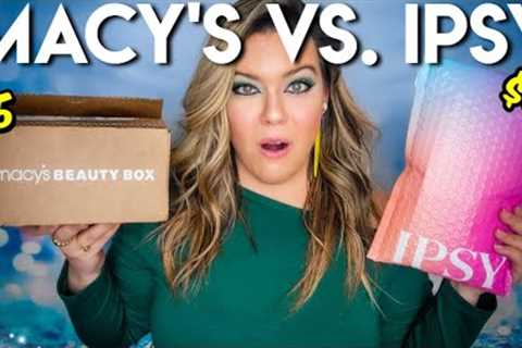 Ipsy Glam Bag Vs. Macy's Beauty Box January 2024 | IPSY REVIEW