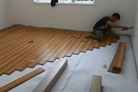 Excellent Building Bedroom Floor With Wood &amp; How To Install Wooden Floors Step By Step