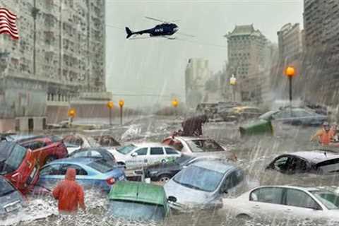 EMERGENCY IN CALIFORNIA! Atmospheric river cause flooding in San Diego and Santa Cruz, US