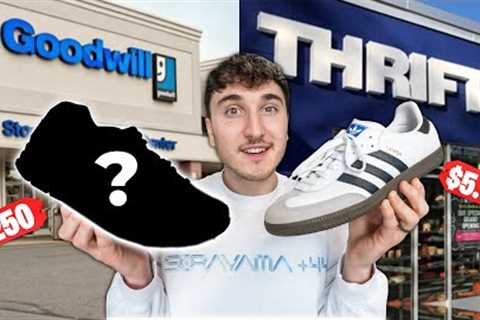 Buying The Most Expensive Sneaker At Every Thrift Store!