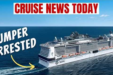 Man Jumps Off Cruise Ships, Lands in Handcuffs