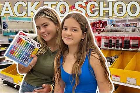 BACK TO SCHOOL SUPPLIES SHOPPING AT TARGET /CLOTHES HAUL | SISTER FOREVER