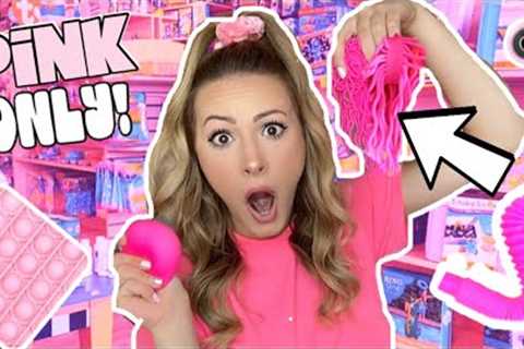 *PINK ONLY* FIDGET SHOPPING CHALLENGE! *NO BUDGET* 💗💸