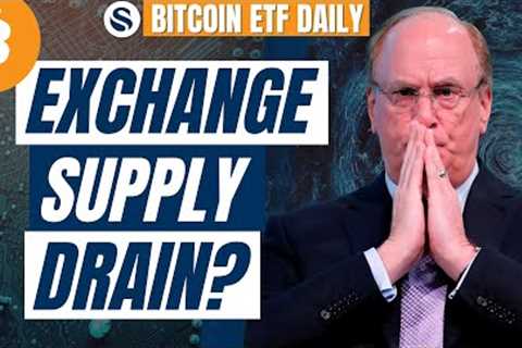 Are ETFs Starting to Drain Bitcoin Supply on Exchanges?