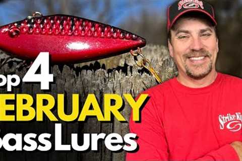 Top 4 Lures for February Bass Fishing and WHY - Underwater Footage