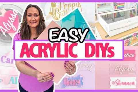 SHOCKINGLY Easy Acrylic DIYs! Turn your crafts into $$$ - HERE'S HOW!