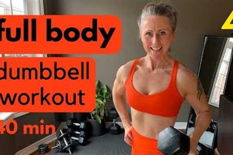 Muscle + Strength: home workout with dumbbells, full body