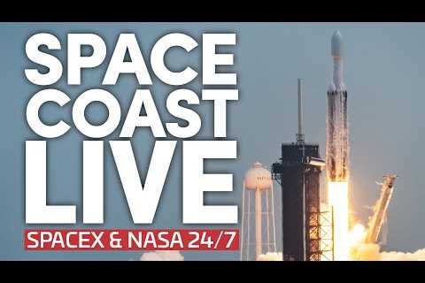 Space Coast Live: 24/7 Views of NASA, SpaceX Falcon 9 Operations, and Starship Pad Construction