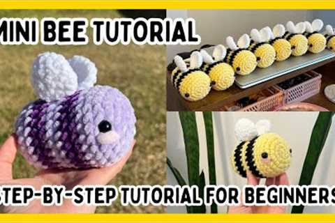 Crochet Mini Bee Tutorial 🐝✨  Perfect for Beginners, Step by Step, FREE Amigurumi Pattern
