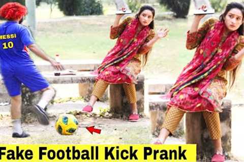 Fake Football Kick Prank - Funny Reactions | @HitPranks