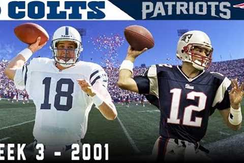 Tom Brady's FIRST Start! (Colts vs. Patriots, 2001)