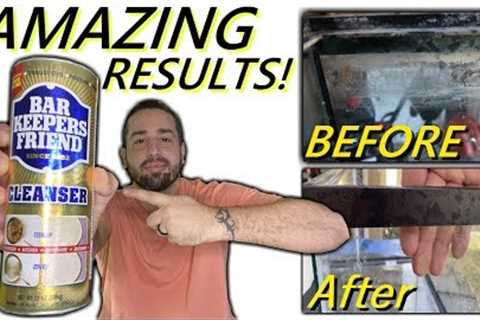 HOW TO CLEAN AQUARIUM GLASS - RESTORE OLD FISH TANKS