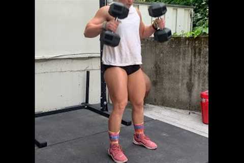 Strong CrossFit Girl Does Intense Dumbbell Workout | CrossFit Games | #shorts