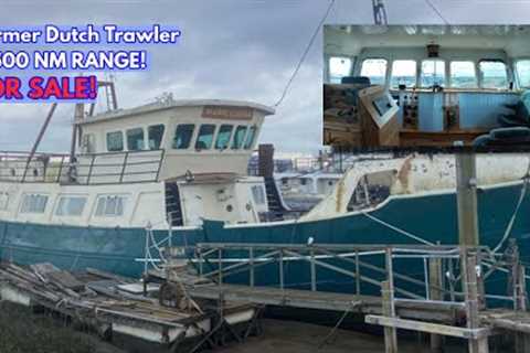£125k Retired Dutch Steel LIVEABOARD TRAWLER For Sale!