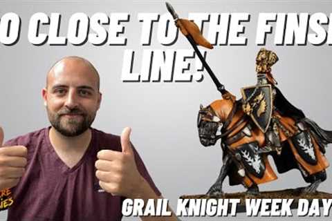 Paint an Orange and Black scheme for Bretonnian Grail Knight! #theoldworld