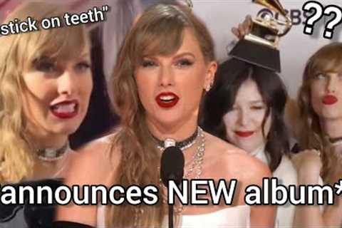 Taylor Swift being CHAOTIC at 2024 Grammys for 2 minutes straight