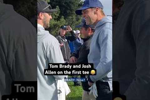 Tom Brady and Josh Allen trash talk 🗣️