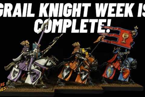 I completed my unit of Grail Knights with a Purple and White scheme! #theoldworld