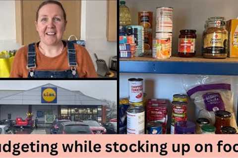 Building a stock of food on a budget. UK cost of living prepping &amp; long term food storage..