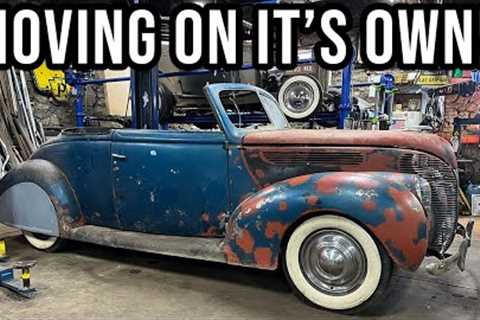 Cadillac Powered 1938 Ford Moves For First Time In Over 50 Years!!