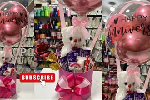 Best Gift for Anniversary/How to make Bobo Balloon Basket