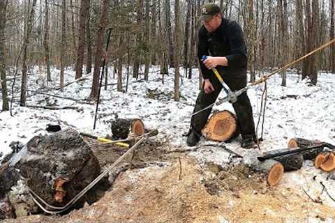 1 Year Clearing Land By Hand - Building Road &amp; Off Grid Homestead