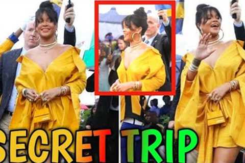 Rihanna Captured On A Secret Trip In Barbados As She Engaged On A Secret Mission To...