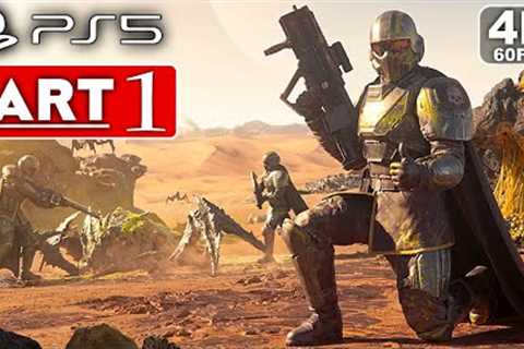 HELLDIVERS 2 Gameplay Walkthrough Part 1 FULL GAME [4K 60FPS PS5] - No Commentary