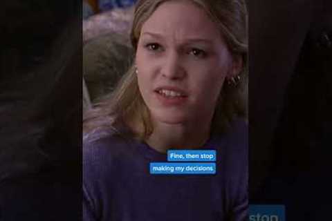 A mic drop minus the mic. | 10 Things I Hate About You