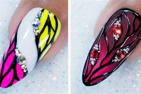 5 Easy Spring Leaves Nail Design Ideas + Tutorials | Colorful Nail Art Compilation