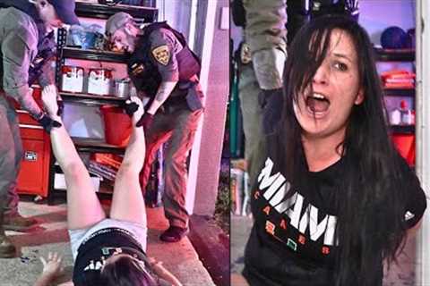 She attacked with a taser!