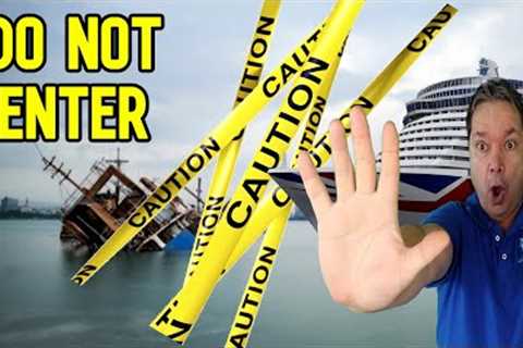 CRUISE NEWS  - SUNKEN SHIP BLOCK CRUISE PORT/NEW 10% TAX