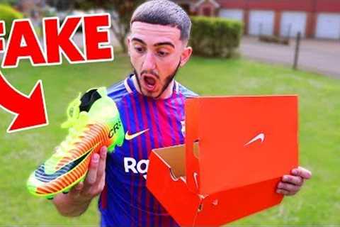 I GAVE HIM FAKE RONALDO FOOTBALL BOOTS (PRANK)