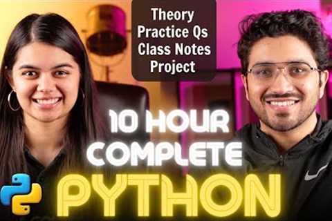 Python Tutorial for Beginners - Full Course (with Notes &amp; Practice Questions)