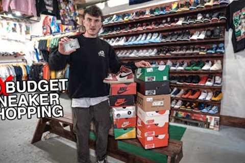 NO BUDGET Sneaker Shopping Challenge.... INSTANT REGRET)