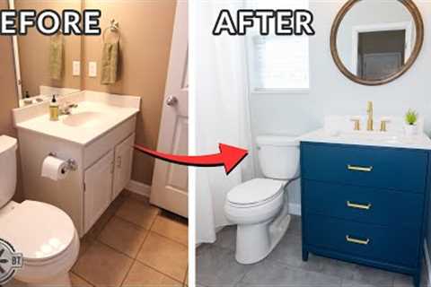 Easy Small Bathroom Remodel | DIY Makeover