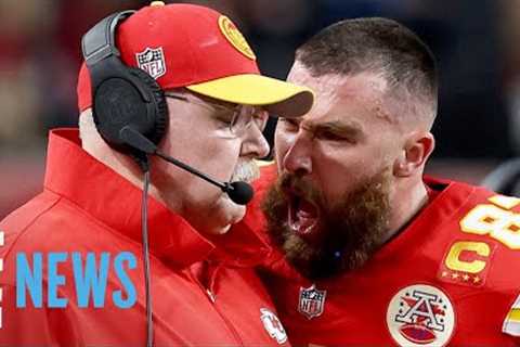 Travis Kelce’s HEATED Exchange With Coach Andy Reid: Breaking Down the Super Bowl Drama! | E! News