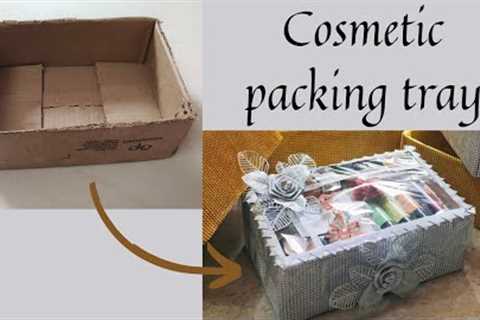 DIY wedding packing tray /Cosmetic packing tray for wedding /Engagement packing tray by Purva's Art