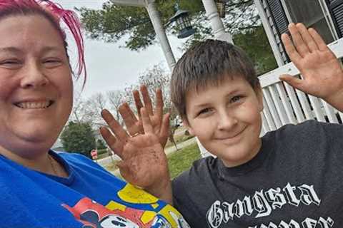 Hands in the dirt, filming tutorials, creating masterpieces