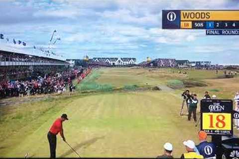 Golf Fan YELLS During Tiger Woods Swing on 18th Hole (Open Championship 2018)