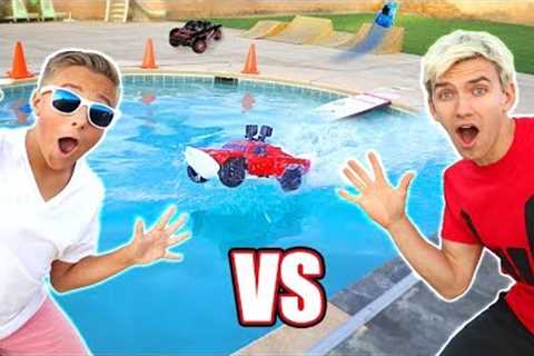 RC CAR DRIVING ON THE WATER!