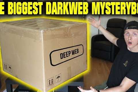 THE WORLDS BIGGEST DARK WEB MYSTERY BOX OPENING (WE FIND SOME SCARY STUFF)