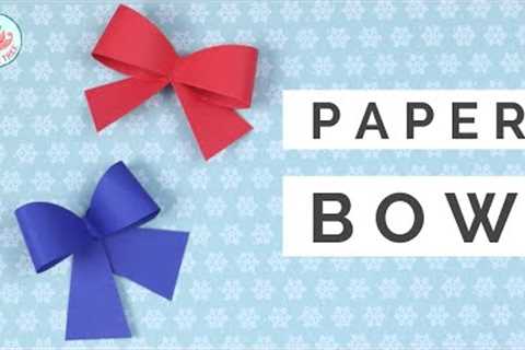 How to Make a Paper Bow 🎀 - QUICK &amp; EASY for Gift Wrapping